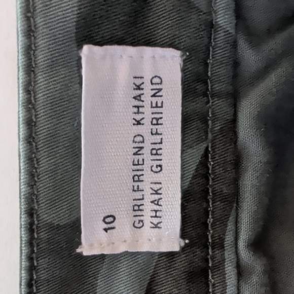 Gap "Gap for Good" Girlfriend Khaki Camouflage Pants 10 Green Pockets - Picture 4 of 15